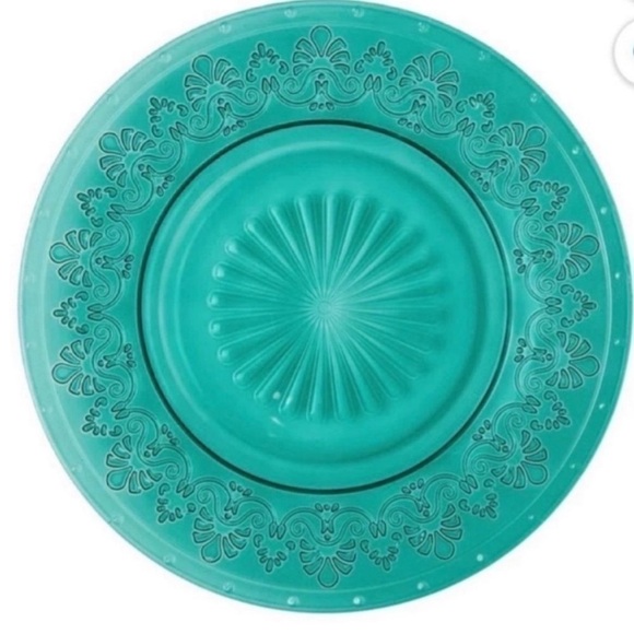 New The Pioneer Woman set of 4 Cassie Dinner
Plates - Teal: - Picture 3 of 6